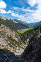 tunnel path near Holzgau in Austria
