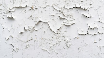 Fototapeta premium Broken hole white wall texture background fracture