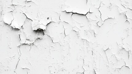 Obraz premium Broken hole white wall texture background fracture