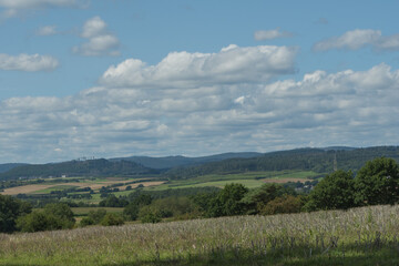 Obraz premium Landscape view near the german village called Muenchhausen