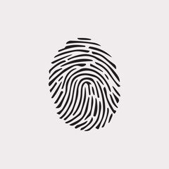 Fingerprint Illustration Identity, Security, and Uniqueness Concepts