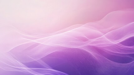 Fototapeta premium Soft, flowing abstract waves in shades of pink and purple create a serene atmosphere.
