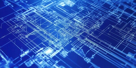 Fototapeta premium software blueprint
