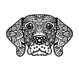 Weimaraner Mandala Tattoo	