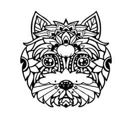 West Highland White Terrier Mandala Tattoo	