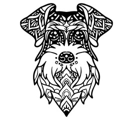 Standard Schnauzer Mandala Tattoo	