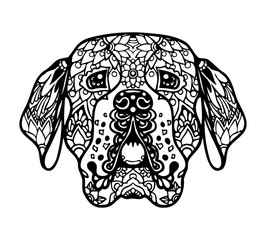 St. Bernard Mandala Tattoo	