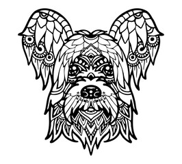 Skye Terrier Mandala Tattoo	