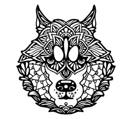 Siberian Husky Mandala Tattoo	