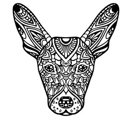 Obraz premium Pharaoh Hound Mandala Tattoo 