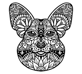 Cardigan Welsh Mandala Tattoo	