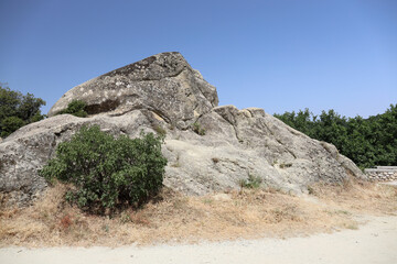 Landscape or the Rocks of Meteora, Greece.
