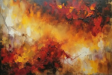 Abstract Fire Painting