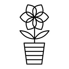 Amaryllis icon. outline icon