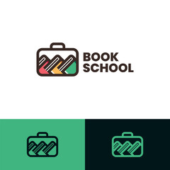 book school logo vector