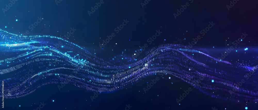 Poster a flat vector illustration of a coding concept, deep blue theme, technology background, code snippet