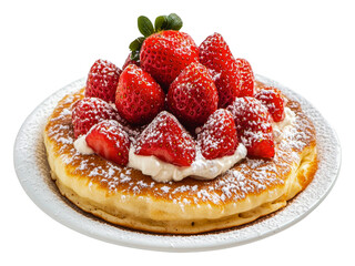 PNG Strawberry cream pancakes!