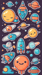 stellar-style sticker