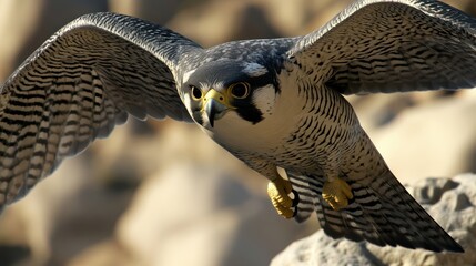 Peregrine Falcon in Flight