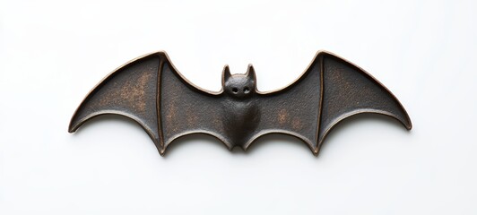A Halloween-themed cookie cutter shaped like a bat