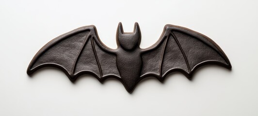 Naklejka premium A Halloween-themed cookie cutter shaped like a bat