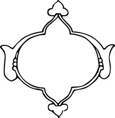 Ottoman Illumination rumi Motif Vector