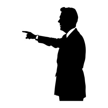 recommend clip art: Behavior Analyst silhouette vector illustration