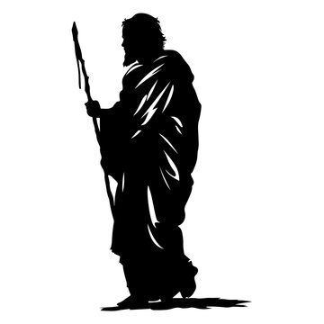 recommend clip art: Biblical silhouette vector illustration 