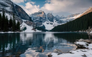 lake in the mountains