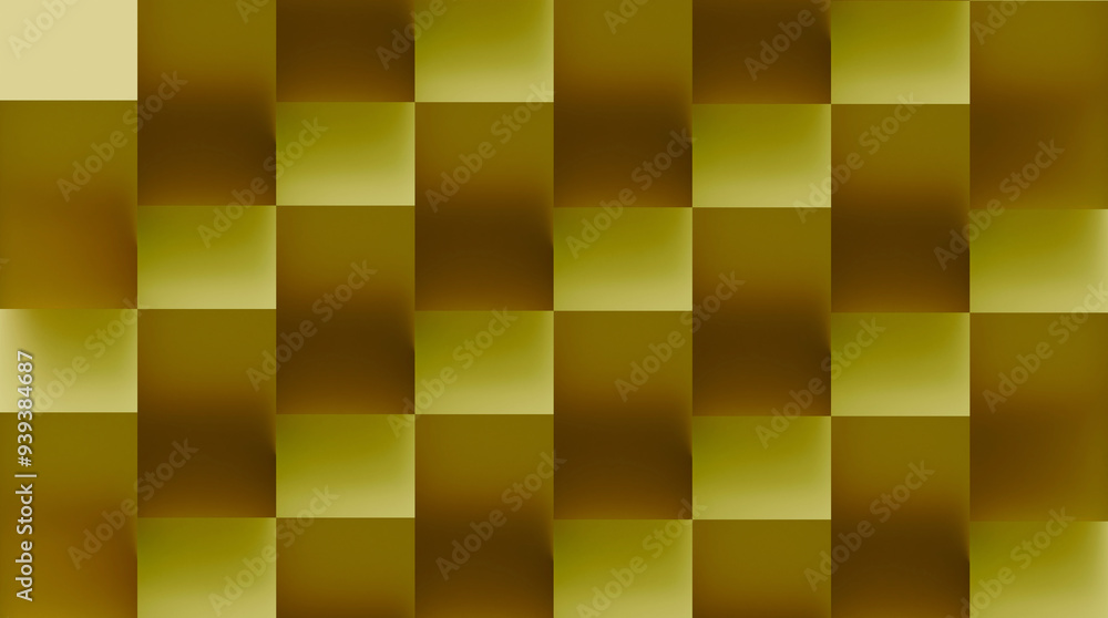 Aufkleber abstract background illustration on yellow color. abstract square texture background. yellow abstrac