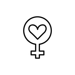 gender line icon
