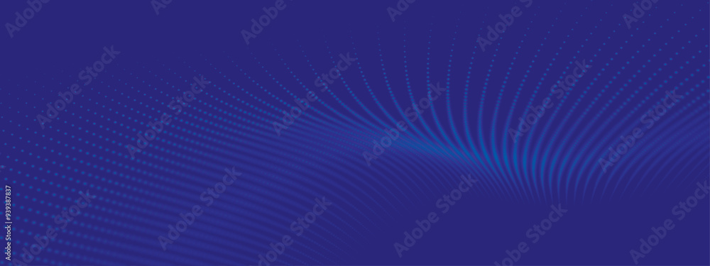 Aufkleber abstract digital particle wave. technology background. futuristic dot wave. network connection struc