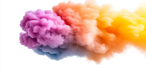 Fototapeta premium Colorful Smoke Vibrant Smoke Art Colorful Ink Explosion Abstract Smoke Pattern