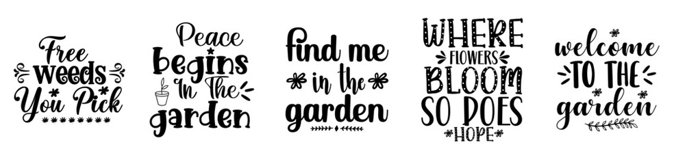 Elegant Gnome Quotes, Labels And Badges Pack Vector Illustration for Mug Design, Flyer, Motion Graphics