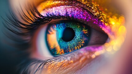 Close-up of a Vibrant Human Eye