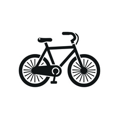 Obraz premium Simple Graphic Illustration of a Bicycle Vector Icon for Transportation and Recreation Design