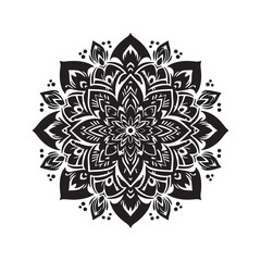 Coloring book patterns in mandala style for Henna, Mehndi, tattoos, decorative ornaments in ethnic oriental style page.