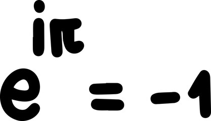 euler's identity formulas hand drawing