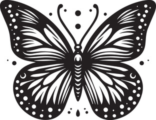 Butterfly vector illustration silhouette