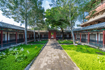 Black myth Wukong set the scene of Tianjin Jizhou Dule Temple scenic landscape