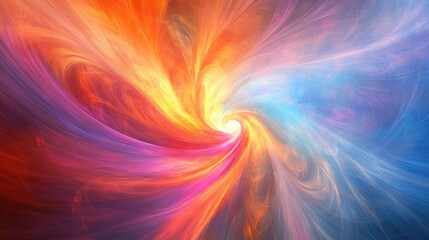 Dynamic futuristic background with an abstract symbol of purpose and meaning in human life, vibrant and impactful