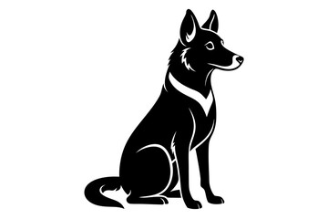 Dog Silhouette Vector Illustration