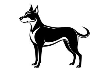 Dog Silhouette Vector Illustration