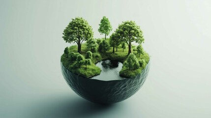 Ecology planet sustainable background with copy space, World Environment Day, Earth day