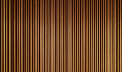 Fototapeta premium Close-up of a vertical wooden slat wall.