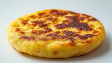 Realistic Arepa on Clear Light Background