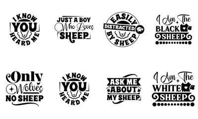 Fototapeta premium Creative Sister Typographic Emblems, Calligraphic Lettering Collection Vector Illustration for Announcement, T-Shirt Design, Stationery