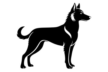 Dog Silhouette Vector Illustration