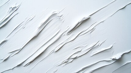 Obraz premium Close-up of textured white surface with flowing patterns, perfect for backgrounds or abstract designs.