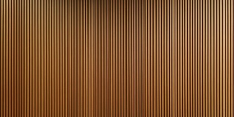 Obraz premium Close-up of a wooden slat wall with vertical lines.